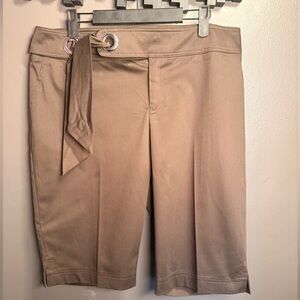 Women's Brown Bermuda Dressy Shorts